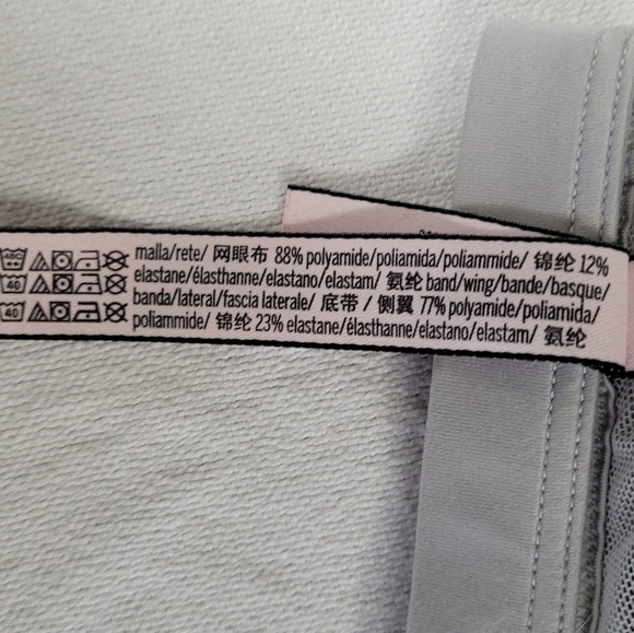 Victoria Secret Womens Gray Floral Bralette Racerback Size L - Picture 10 of 14